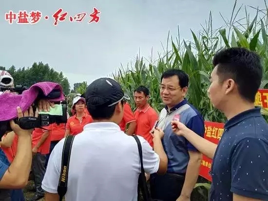 媒體正在采訪紅四方高層領導